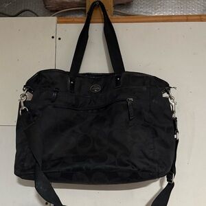 Coach Black Baby Bag